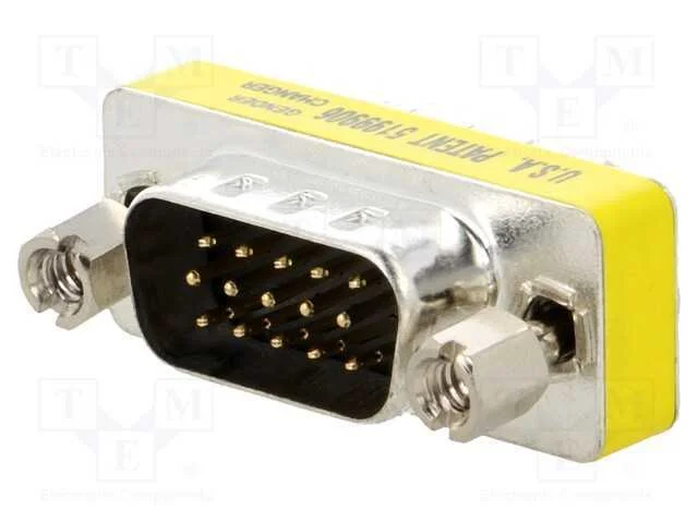 Passo: adaptador, D-Sub 15pin HD macho,em ambos o.