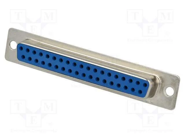 D-Sub, PIN: 37, ficha, f&ecirc;mea, com cabo, solda, 5A