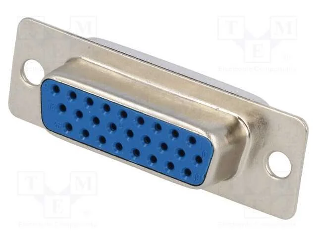 D-Sub HD, PIN: 26, ficha, f&ecirc;mea, com cabo, simple.