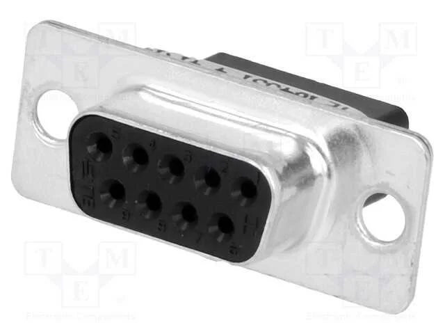 D-Sub, Pin: 9, F&ecirc;mea, com Cabo, Vers&atilde;o: Sem Contactos, A: 16,3mm