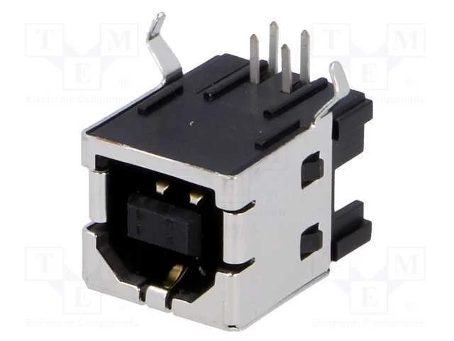 Tomada, Usb B, Tht, Angulares 90, Dourado
