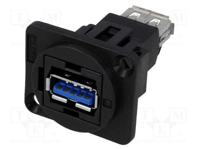 Conector, Usb a Tomada,Em Ambos Os Lados, Ft, Usb 3.0, Pl&aacute;stico