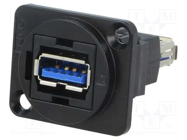 Conector, USB A tomada,em ambos os lados, FT, USB.