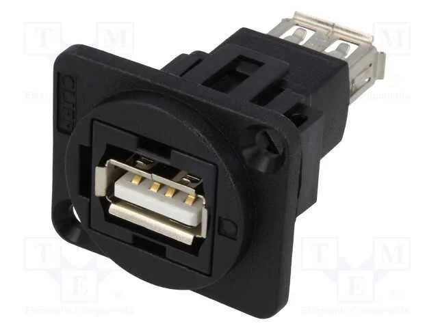 Conector, Usb a Tomada,Em Ambos Os Lados, Ft, Usb 2.0, Pl&aacute;stico