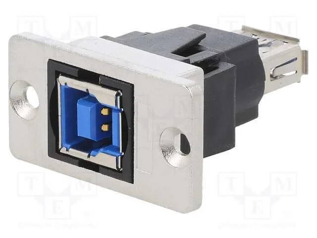 Adaptador, USB A tomada,USB B tomada, SLIM, USB 3.