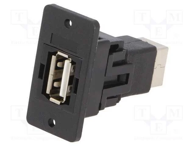 Adaptador, USB A tomada,USB B tomada, SLIM, USB 2.