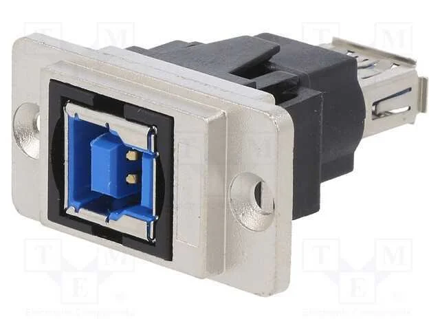 Conector, USB A tomada,USB B tomada, DUALSLIM, US.