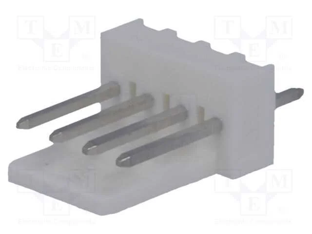 Tomada, fio-placa, macho, KK 254, 2,54mm, PIN: 4,.