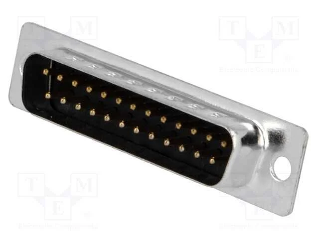 D-Sub, PIN: 25, ficha, macho, com cabo, solda, Co.