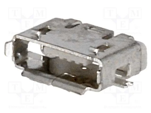 Tomada, USB AB micro, SMT, PIN: 5, USB 2.0, nique.