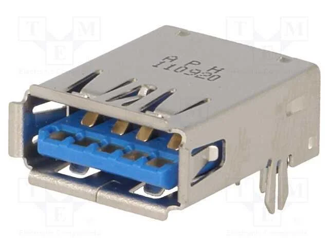 Tomada, Usb A, para Pcb,Trinco Pcb, Tht, Angulares 90, Inverse