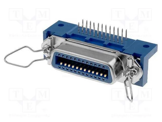 Conector: Centronics, tomada, f&ecirc;mea, PIN: 24, THT.