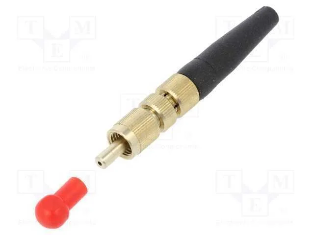 Conector: fibra &oacute;tica, ficha, FSMA, com cabo, cer.
