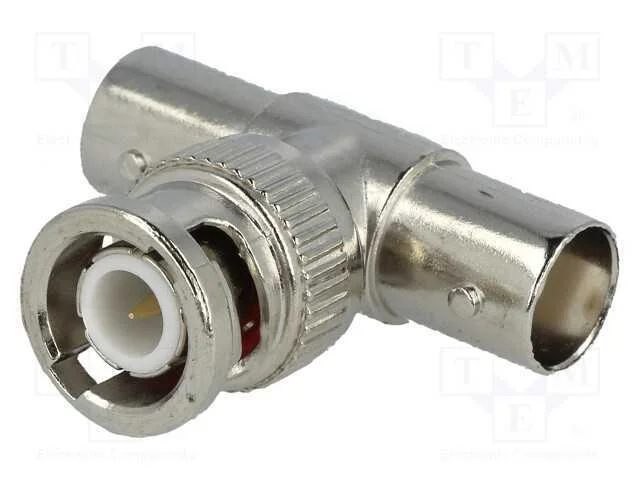 T- conector, BNC tomada x2,BNC ficha, 50O