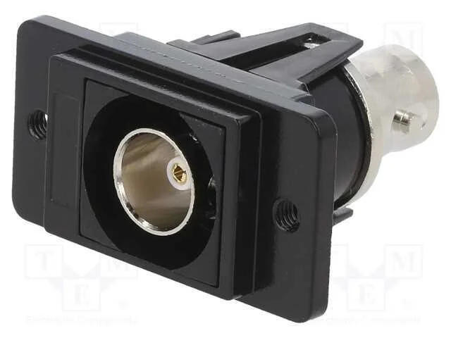 Conector, tomada BNC,em ambos os lados, 75O, pret.