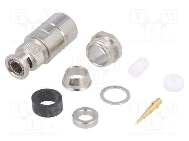 Ficha, BNC, macho, simples, 50O, RG213,RG214,RG21.