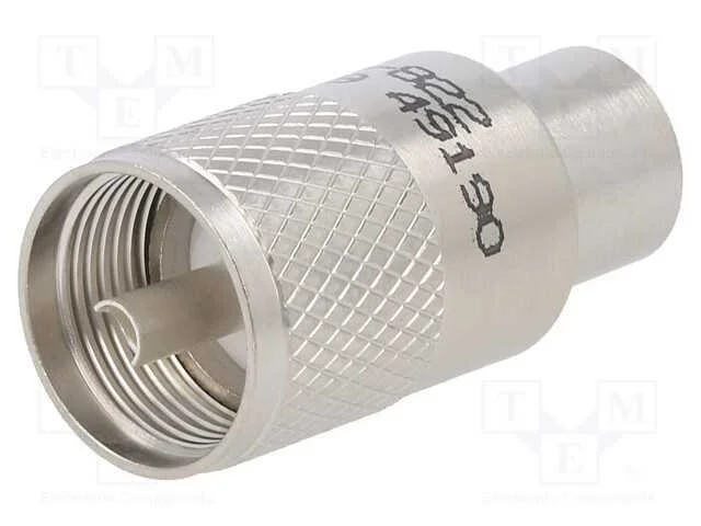 Ficha, Uhf (Pl-259), Macho, Simples, Solda, com Cabo, Ptfe, 300mhz