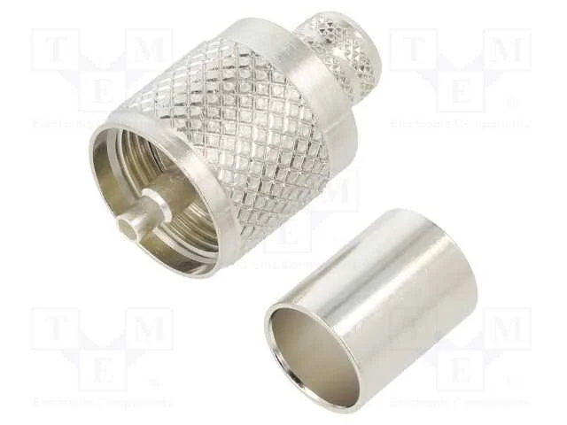 Ficha, Uhf (Pl-259), Macho, Simples, Solda,Cerrar, com Cabo, Fenol
