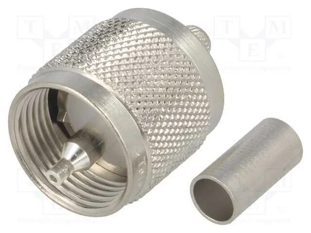 Ficha, Uhf (Pl-259), Macho, Simples, Cerrar, com Cabo, 50o