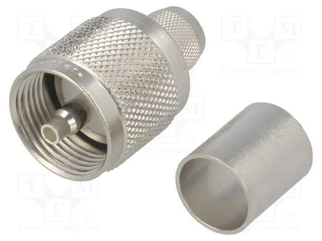 Ficha, Uhf (Pl-259), Macho, Simples, Rg213, Cerrar, com Cabo, 50o