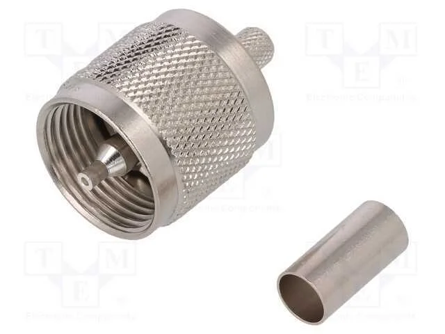 Ficha, UHF (PL-259), macho, simples, RG223,RG400,.