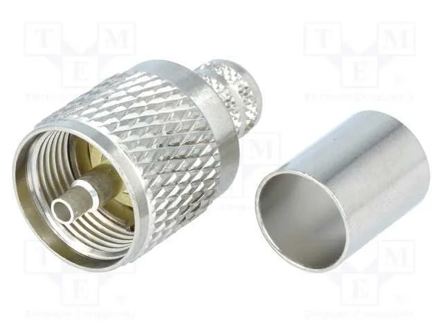 Ficha, Uhf (Pl-259), Macho, Simples, Kx13,Rg214, Cerrar, com Cabo