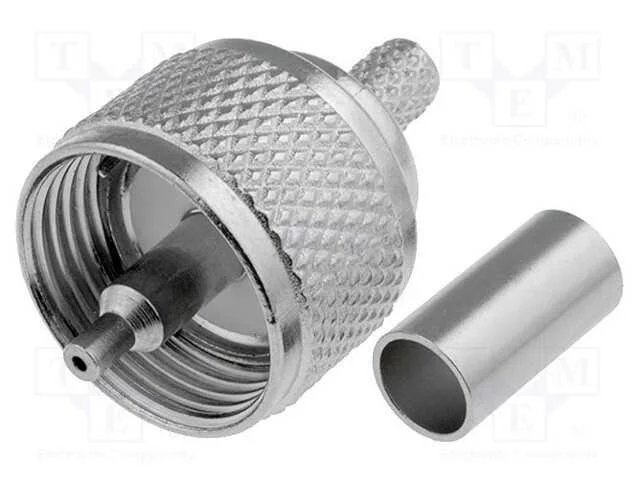 Ficha, Uhf (Pl-259), Macho, Simples, Rg58, Solda,Cerrar, com Cabo