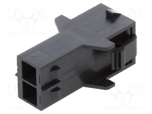 Ficha, Fio-Fio, Macho, Mega-Fit, 5,7mm, Pin: 2, Ul94v-0, Sistema: 1x2