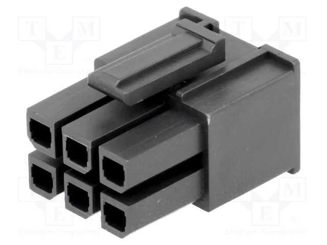 Ficha, Fio-Fio/Placa, F&ecirc;mea, Mega-Fit, 5,7mm, Pin: 6, Ul94v-2, 23a