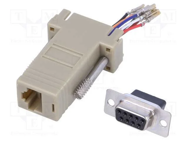 Passo: adaptador, D-Sub 9pin feminino,RJ45 tomada