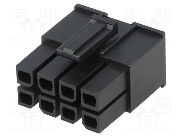Ficha, Fio-Fio/Placa, F&ecirc;mea, Mega-Fit, 5,7mm, Pin: 8, Ul94v-0, 23a