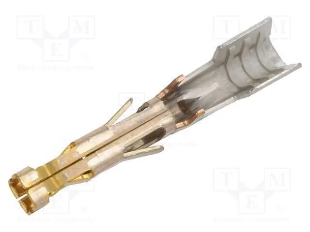 Contacto, F&ecirc;mea, Dourado, 16awg&divide;14awg, Mega-Fit, Cortados de Rolo