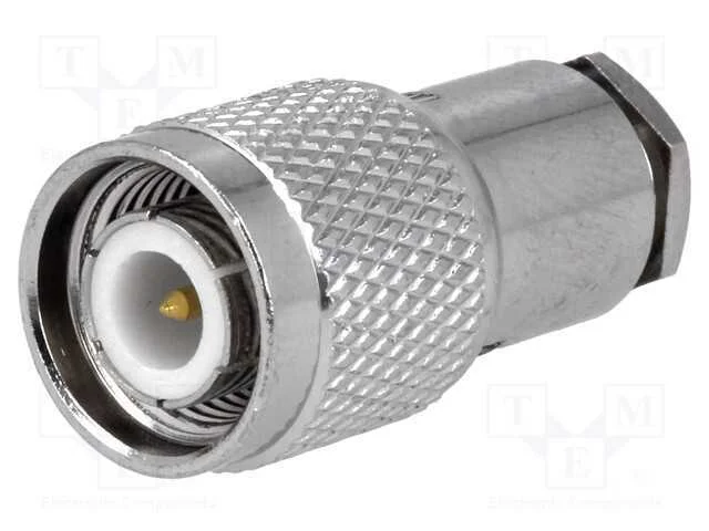 Ficha, Tnc, Macho, Simples, 50o, Solda,Tran&ccedil;ado (Clamp), com Cabo