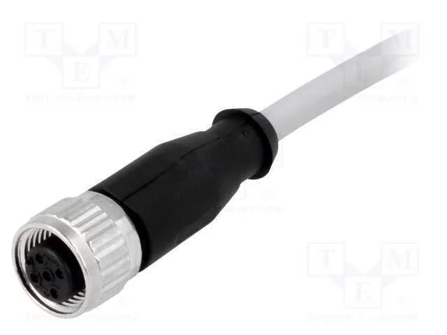 Ficha, M12, Pin: 5, F&ecirc;mea, C&oacute;digo A-Devicenet / Canopen, 5m, Fios