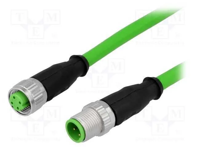 Cabo para Sensores/Automatiza&ccedil;&atilde;o, Pin: 4, M12-M12, 7,5m, Pino