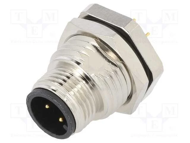 Tomada, M12, Pin: 4, Macho, C&oacute;digo A-Devicenet / Canopen, Tht, Ipx7