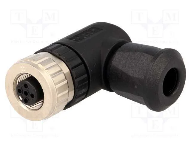 Ficha, M12, Pin: 4, F&ecirc;mea, C&oacute;digo A-Devicenet / Canopen, com Cabo