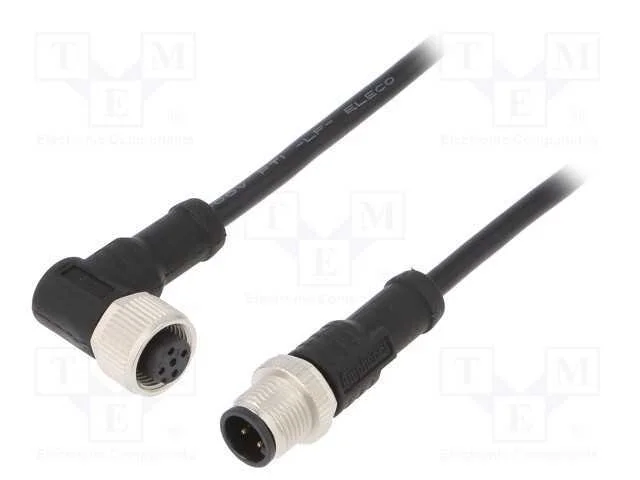 Cabo: para sensores/automatiza&ccedil;&atilde;o, PIN: 4, M12-M.