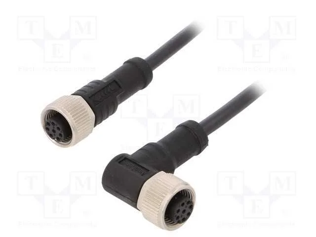 Cabo para Sensores/Automatiza&ccedil;&atilde;o, Pin: 8, M12-M12, 1m, Pino, Pino