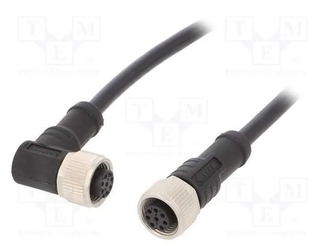 Cabo para Sensores/Automatiza&ccedil;&atilde;o, Pin: 8, M12-M12, 1m, Pino, Pino