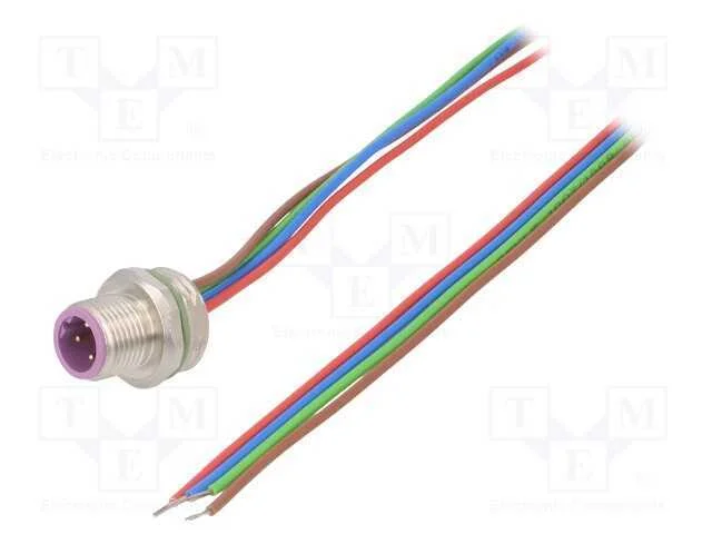 Tomada, M12, PIN: 4, macho, c&oacute;digo B-Profibus, so.