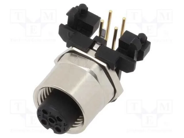 Tomada, M12, Pin: 4, F&ecirc;mea, C&oacute;digo A-Devicenet / Canopen, Tht, Ip67