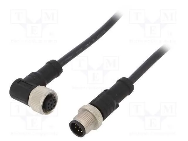 Cabo: para sensores/automatiza&ccedil;&atilde;o, PIN: 8, M12-M.