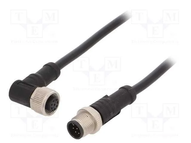 Cabo: para sensores/automatiza&ccedil;&atilde;o, PIN: 8, M12-M.