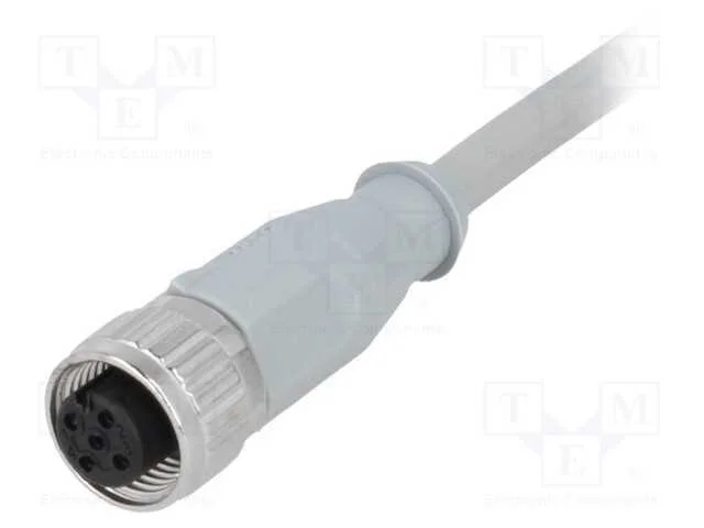 Ficha, M12, Pin: 4, F&ecirc;mea, C&oacute;digo A-Devicenet / Canopen, 3m, Fios