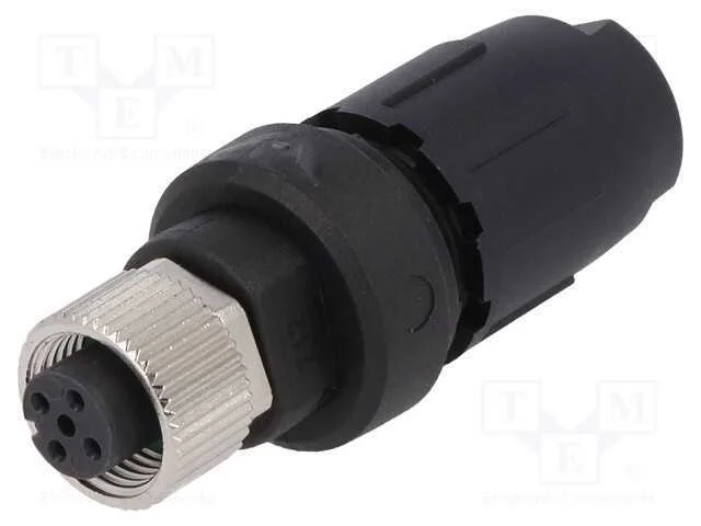 Ficha, M12, Pin: 4, F&ecirc;mea, C&oacute;digo A-Devicenet / Canopen, com Cabo