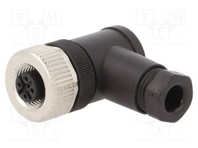 Ficha, M12, Pin: 5, F&ecirc;mea, C&oacute;digo A-Devicenet / Canopen, com Cabo