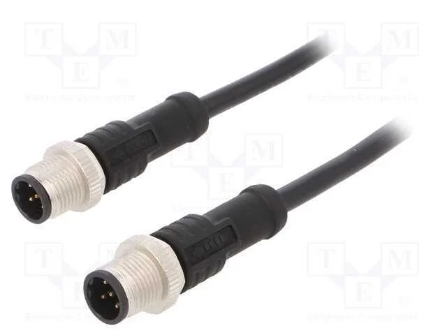 Cabo para Sensores/Automatiza&ccedil;&atilde;o, Pin: 5, M12-M12, 1m, Pino, Pino