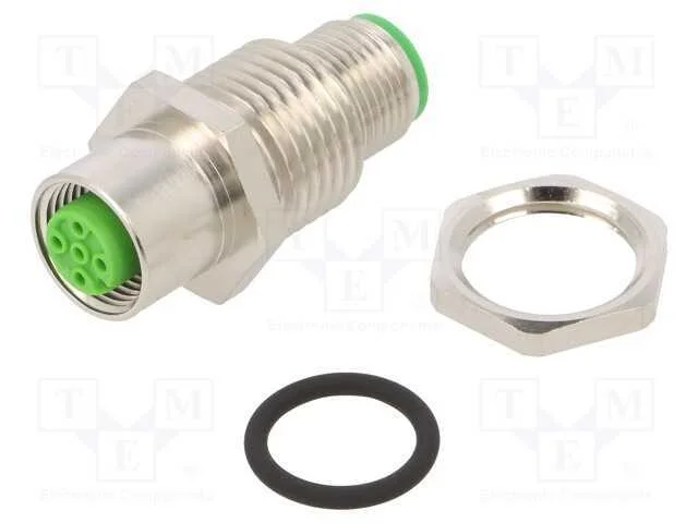 Conector, macho M12,f&ecirc;mea M12, c&oacute;digo A-DeviceNet.
