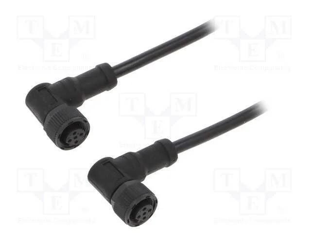 Cabo para Sensores/Automatiza&ccedil;&atilde;o, Pin: 5, M12-M12, 1m, Pino, Pino